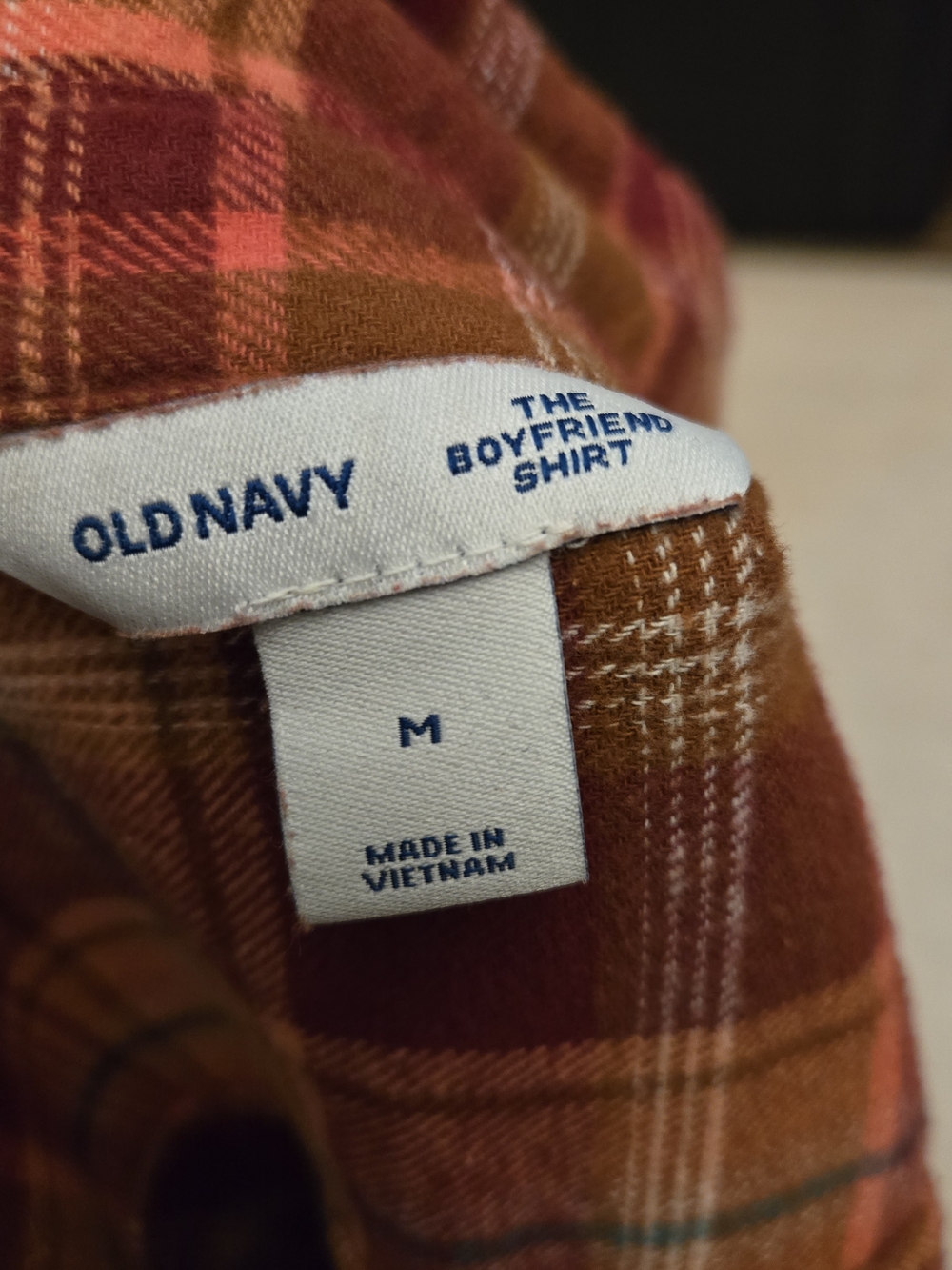 Orange & Burgundy Flannel - Picture 2 of 2